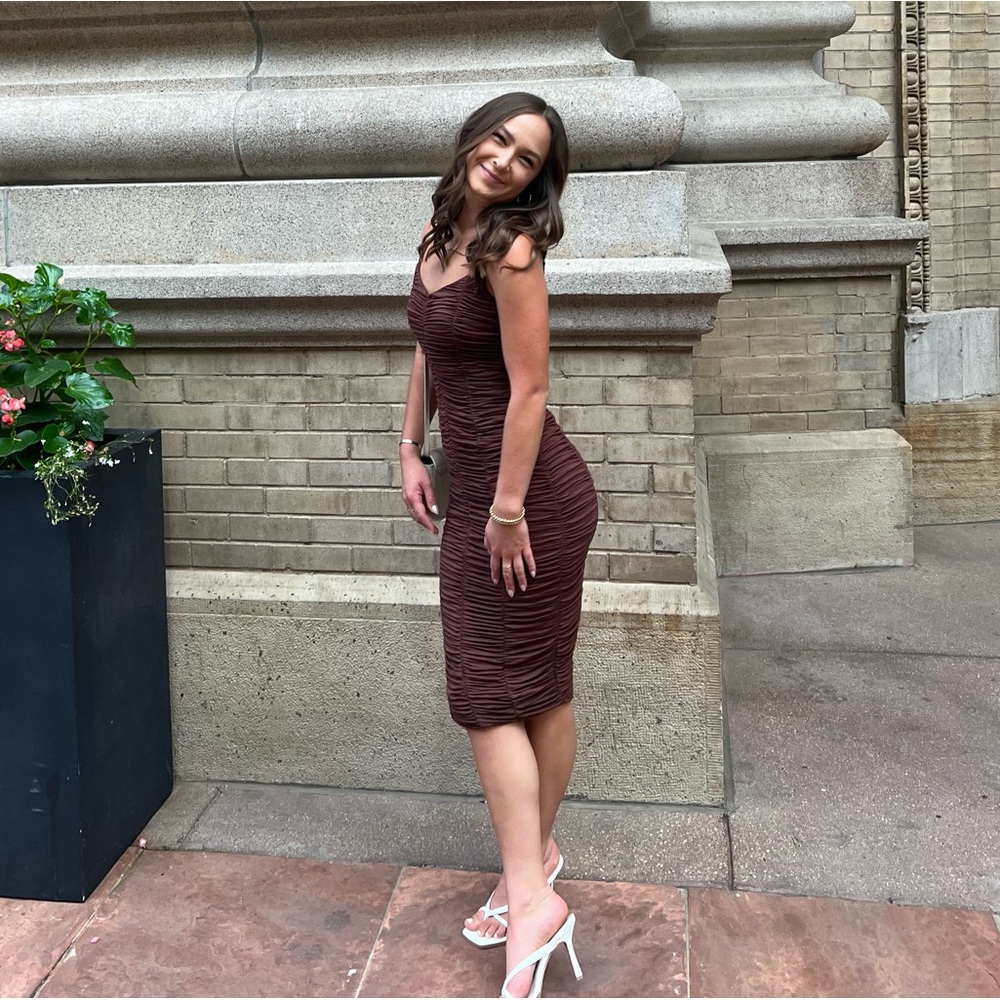 Wedding guest dress 🤎